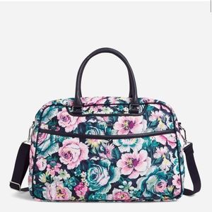 Vera Bradley Lay Flat Weekender Travel Bag Suitcase Spring Break